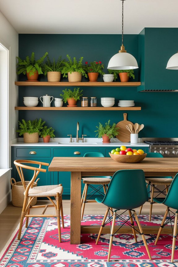 accent walls enhance kitchens