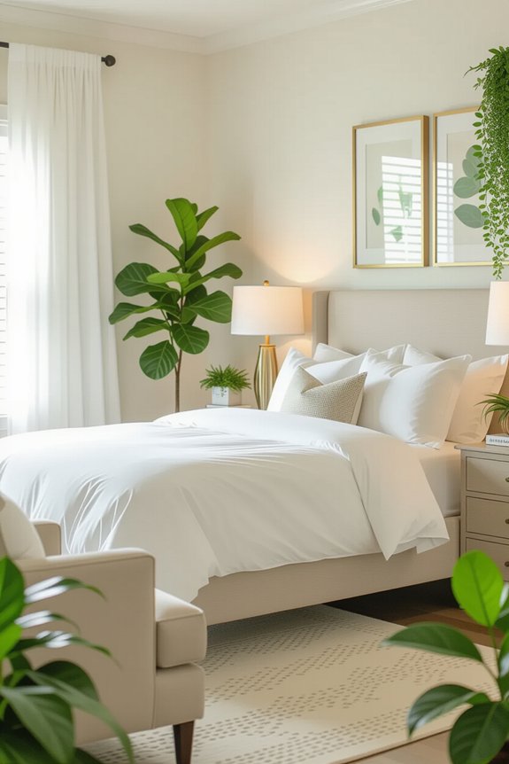 add greenery for tranquility