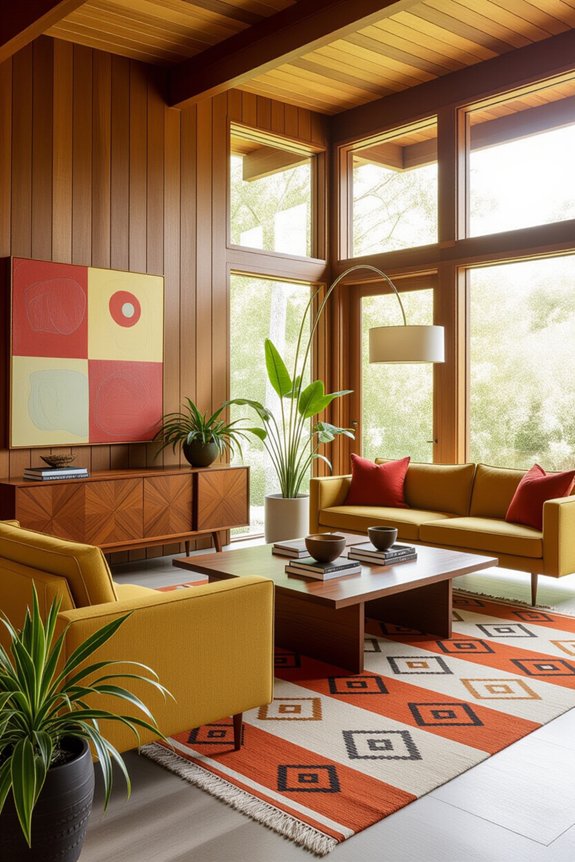arranging mid century modern furniture
