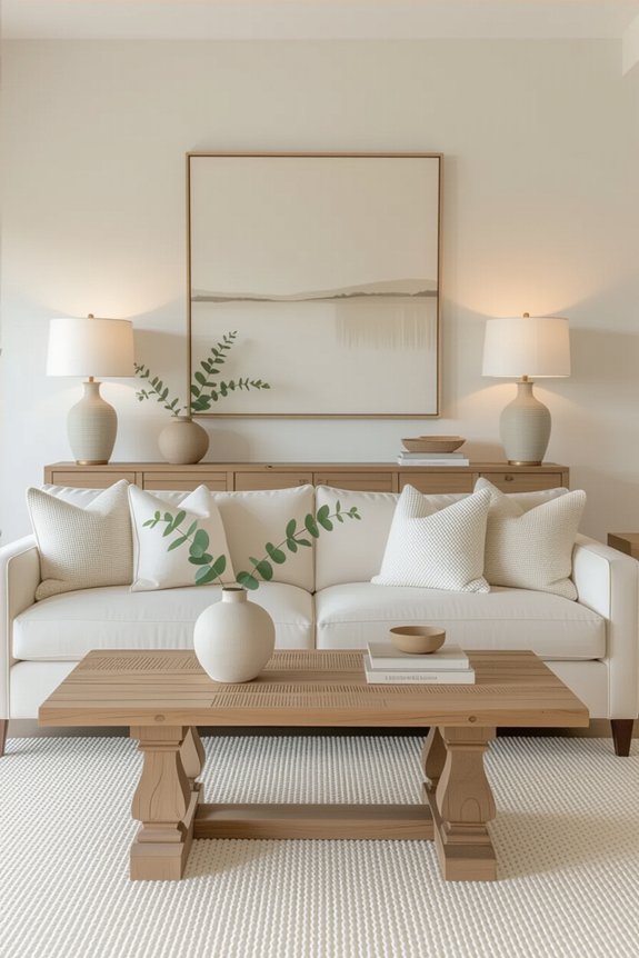 balanced neutral living spaces