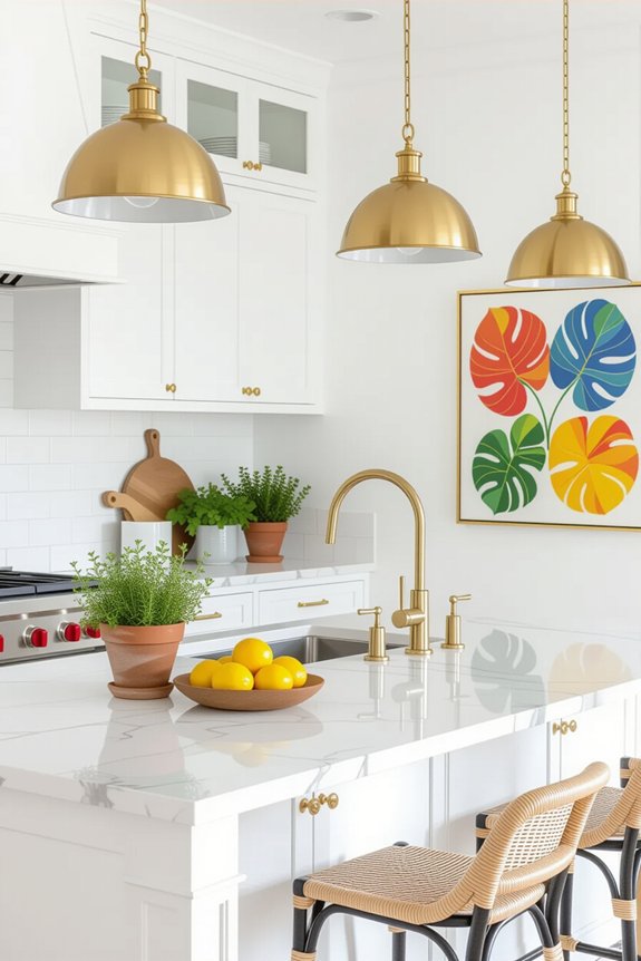 bold cabinet hardware makeover