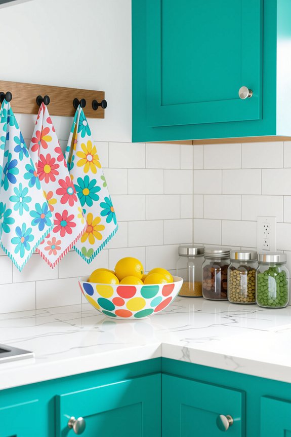 budget friendly colorful kitchen accessories