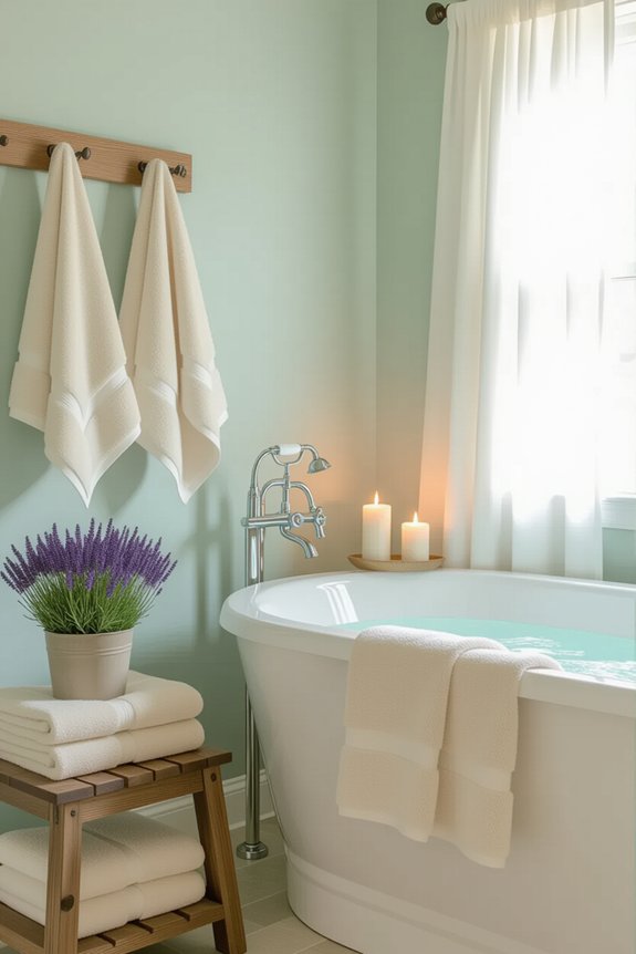 calming color bathroom retreat
