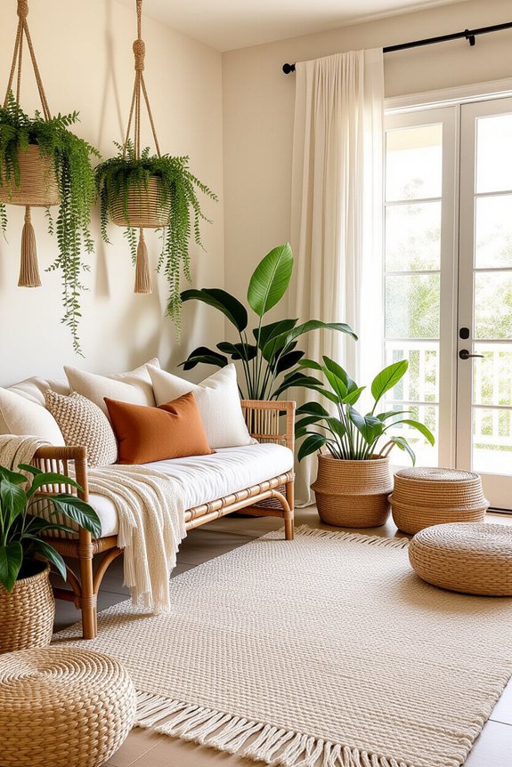 charming organized boho storage