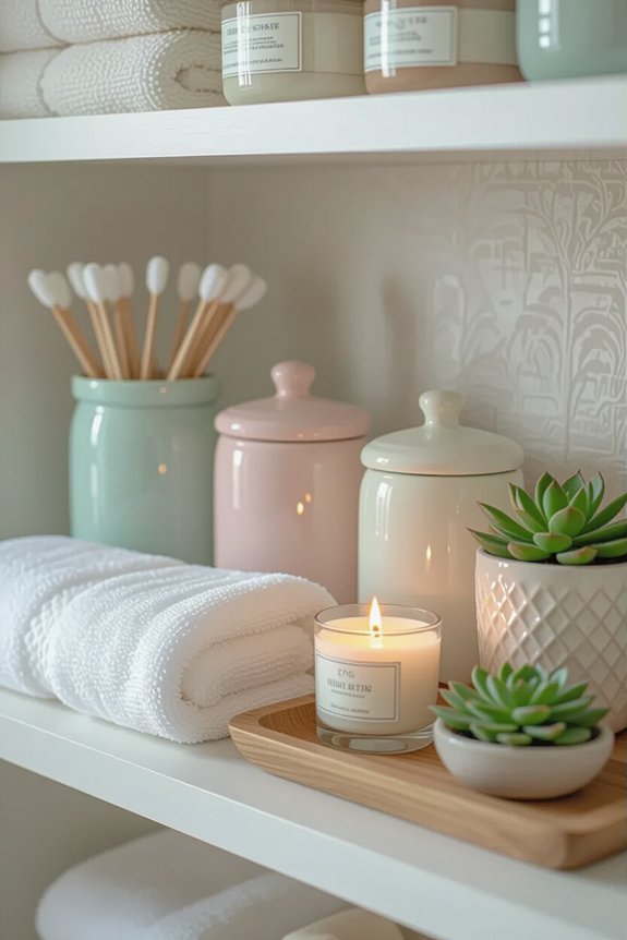 chic and practical bathroom decor