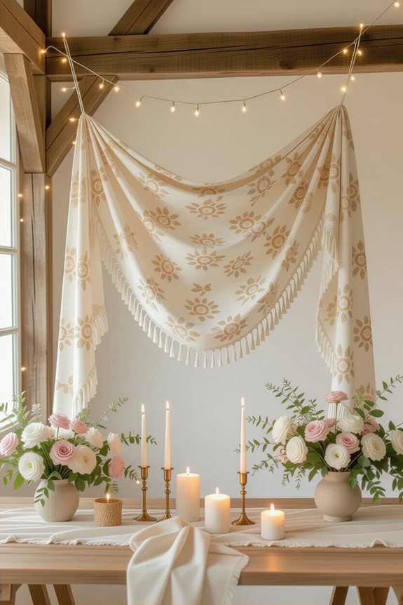 chic fabric banner creation