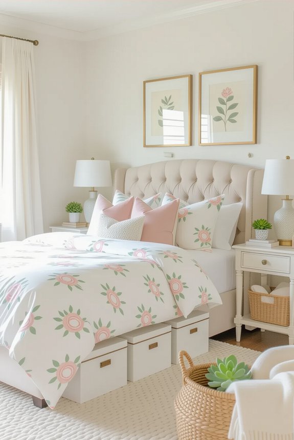 chic functional bedroom storage