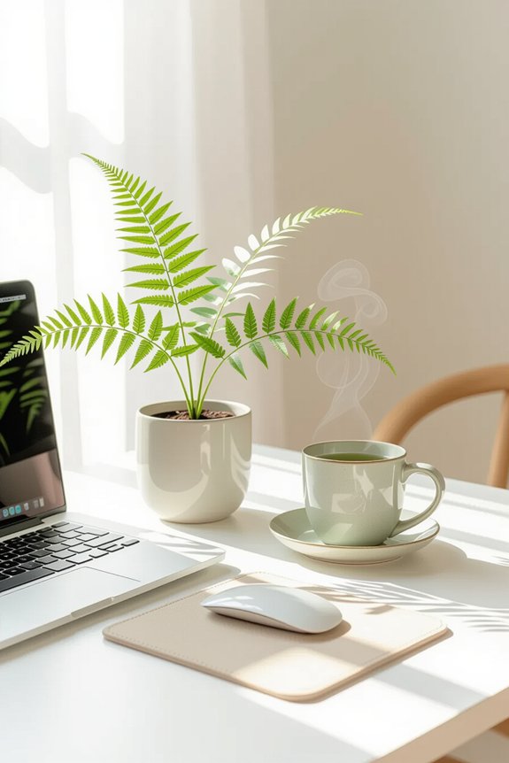 clean simple inspiring workspace