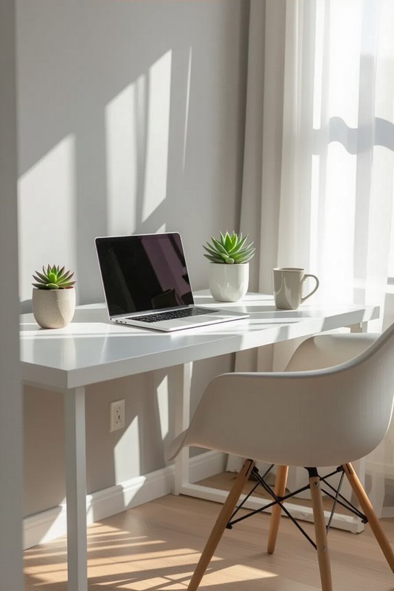 clean simple office design