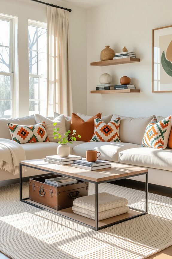 clutter free cozy rental space