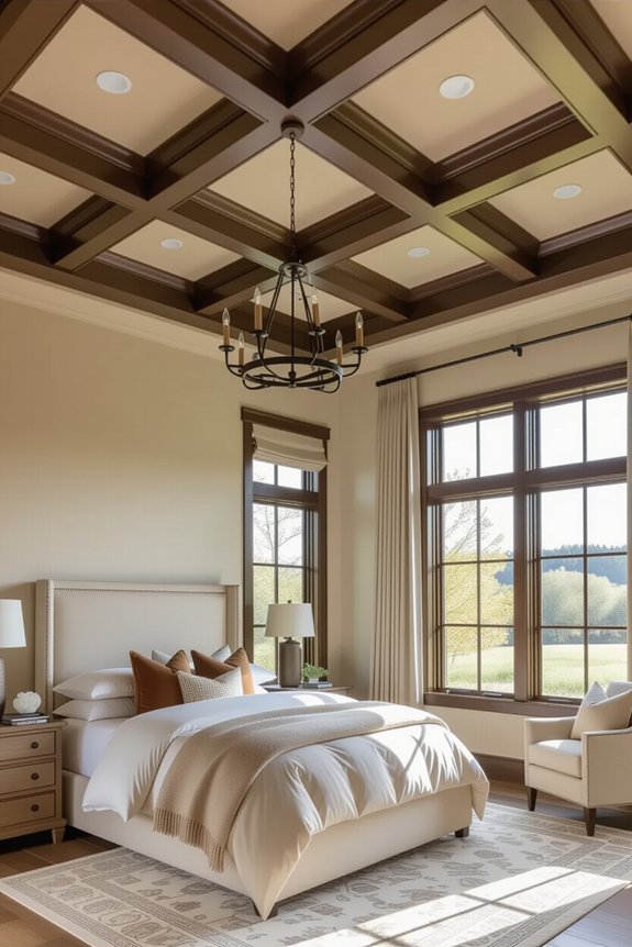 coffered ceilings add elegance