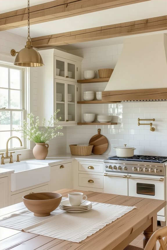 cohesive farmhouse kitchen hardware