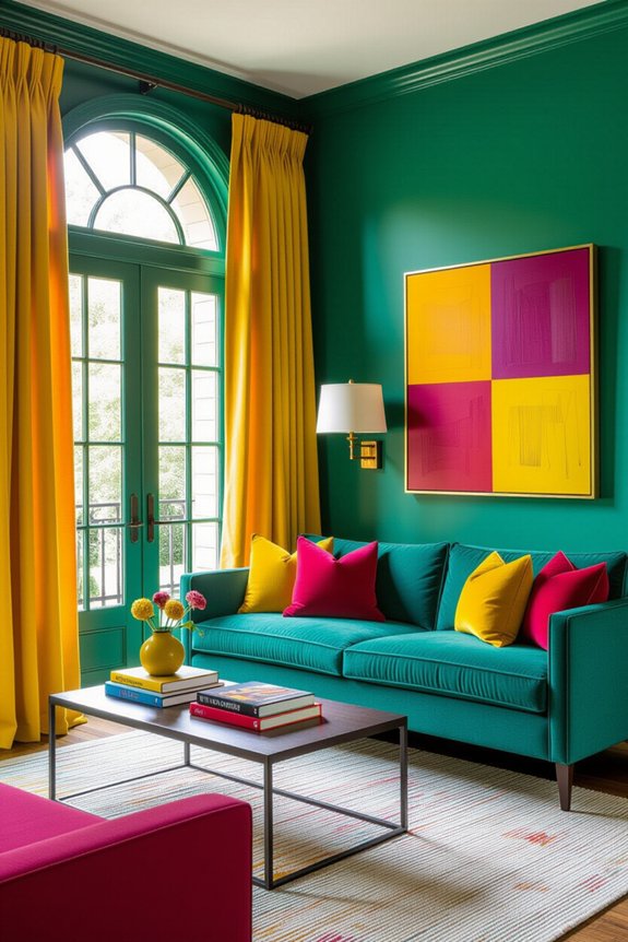 colorful unified space makeover