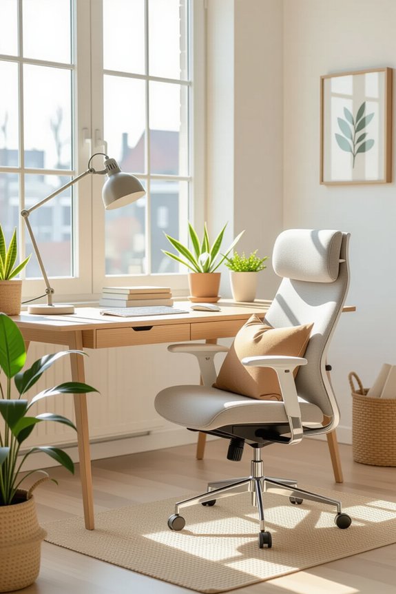 comfortable desk setup tips
