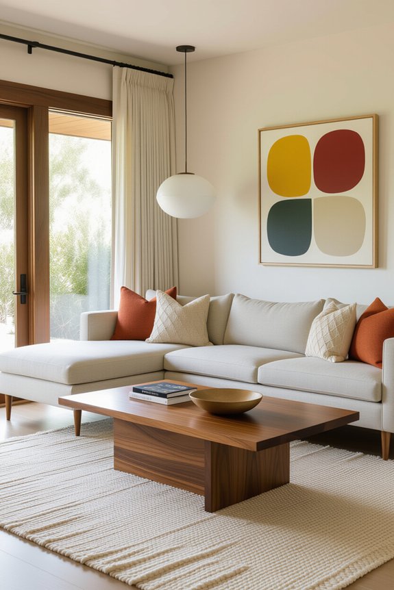 comfortable minimalist living room