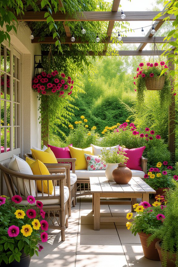 comfortable outdoor furniture selection