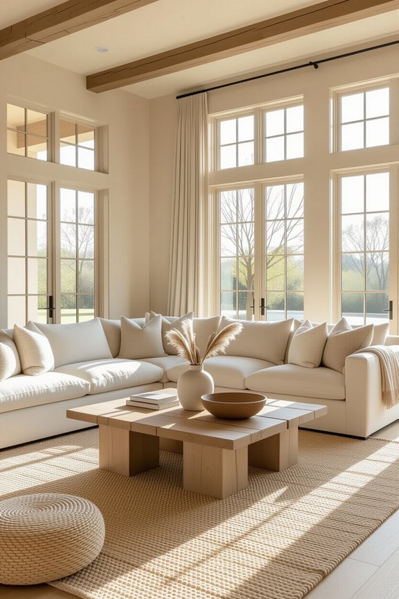 cozy atmosphere with warm neutrals