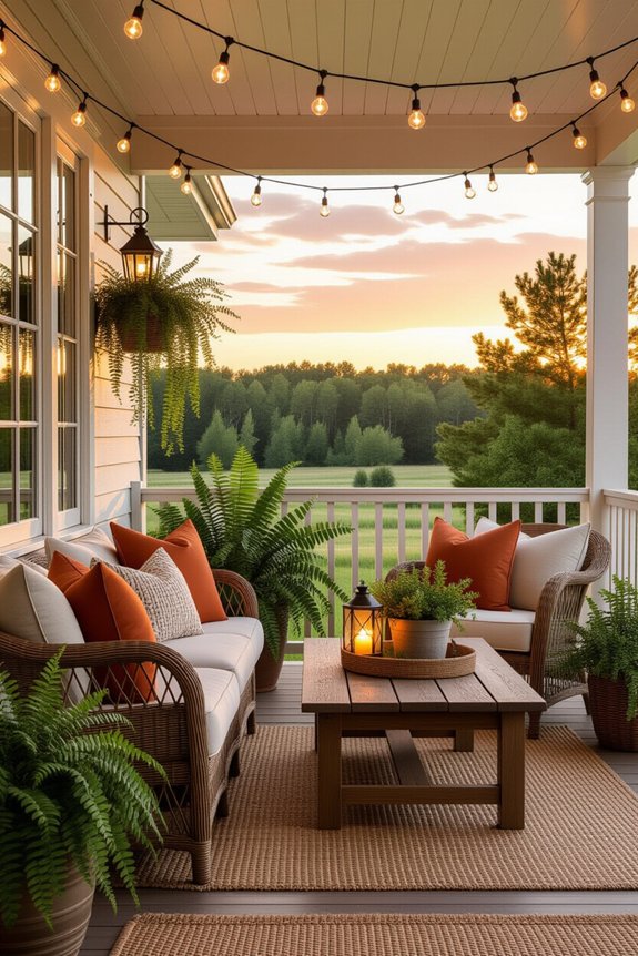 cozy backyard lighting options