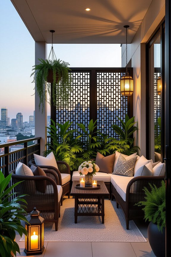 cozy balcony privacy screens