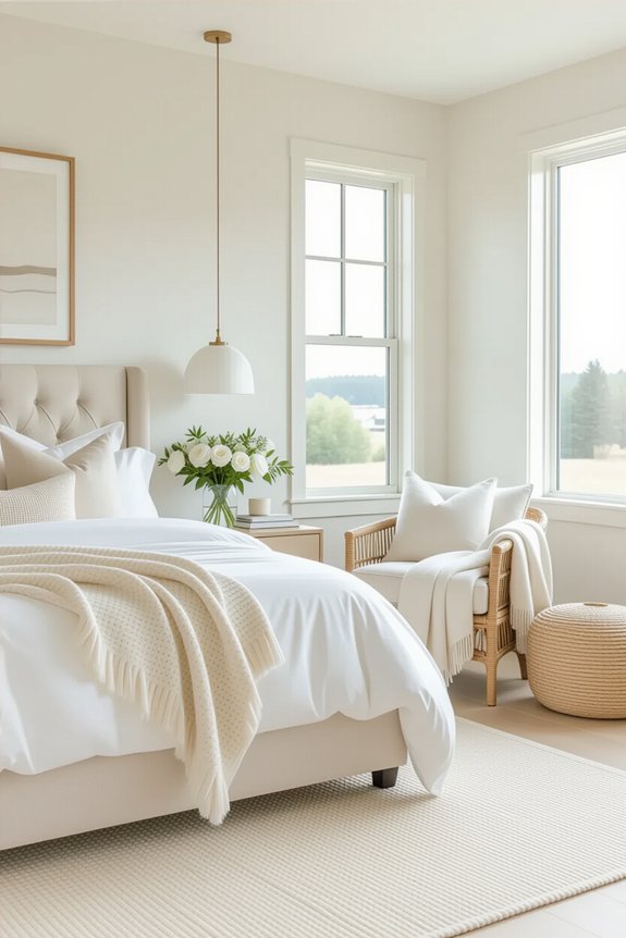 cozy bedroom furniture arrangement