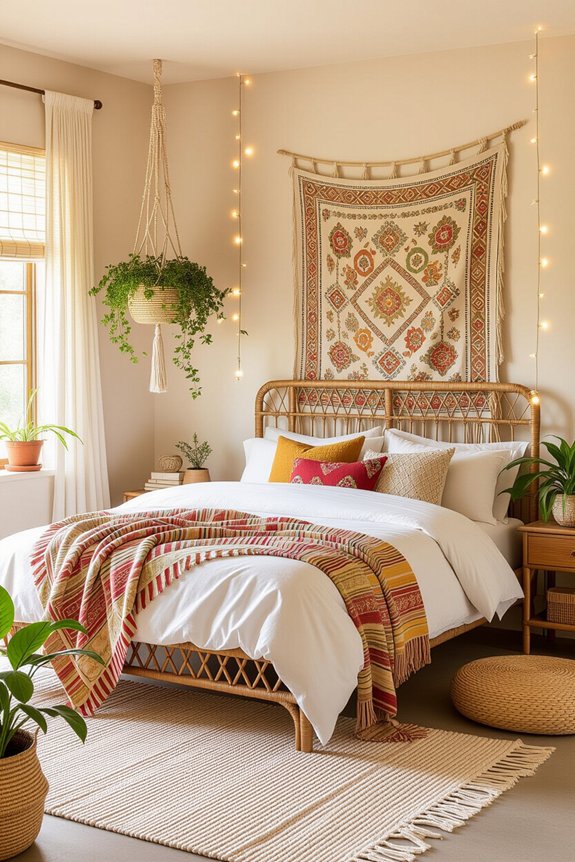 cozy bohemian bedroom vibes