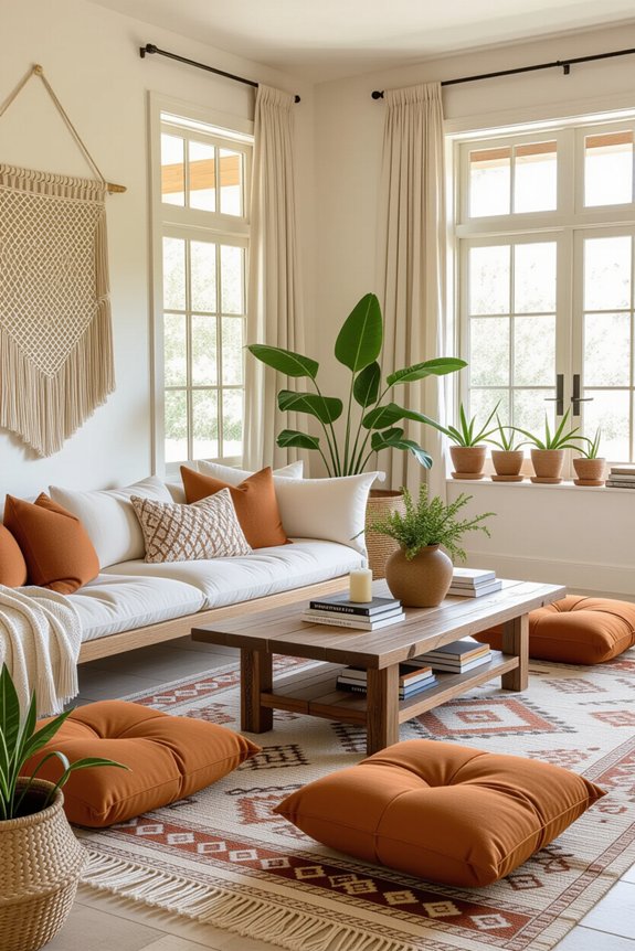 cozy boho living room essentials