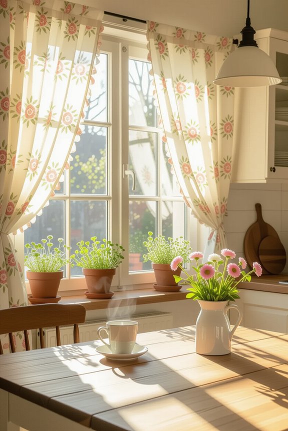 cozy caf curtains diy