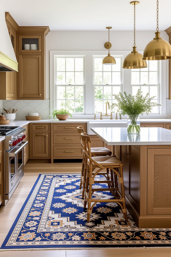 cozy colorful kitchen rugs