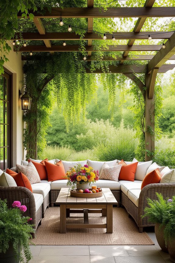 cozy colorful outdoor furniture