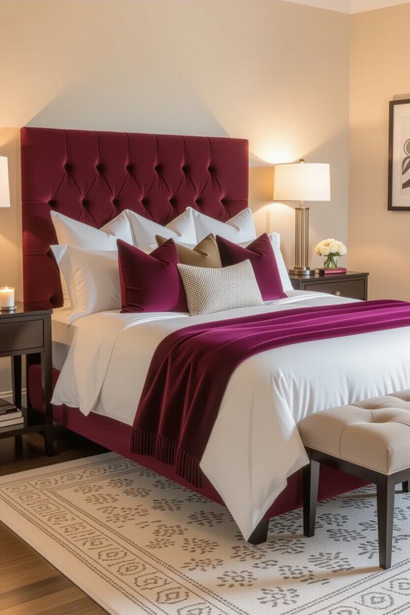 cozy colorful pillow layering