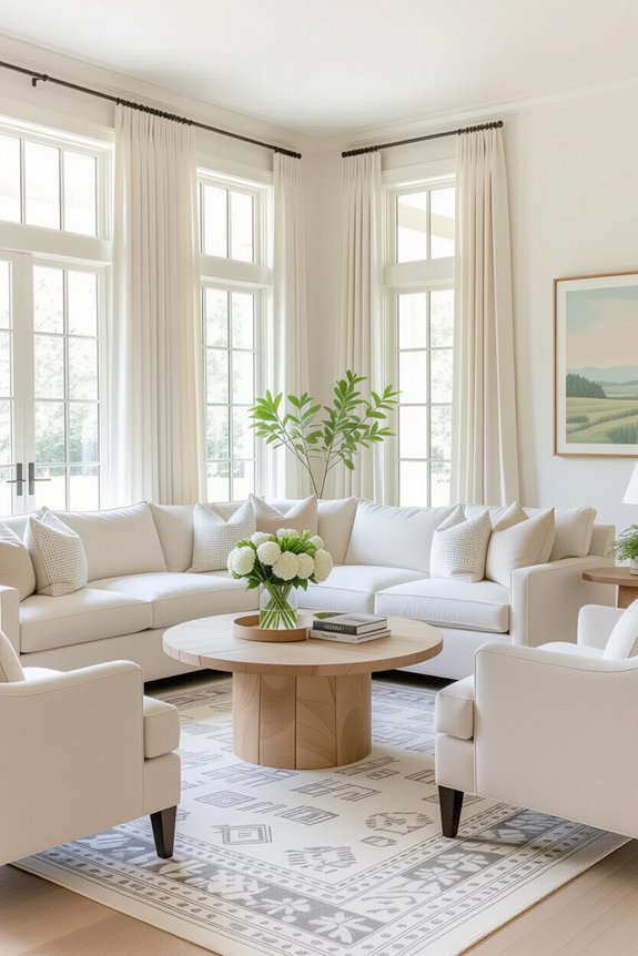 cozy conversation area layout