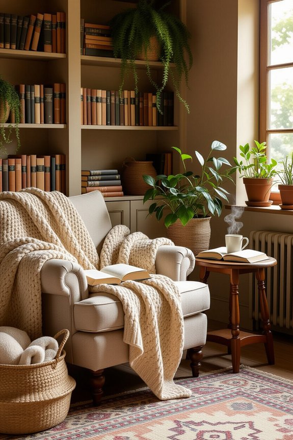 cozy corner for reading