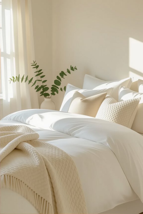 cozy customizable layered bedding