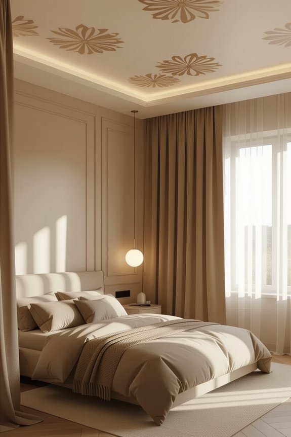 cozy fabric covered ceilings