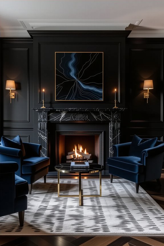 cozy fireplace memory centerpiece