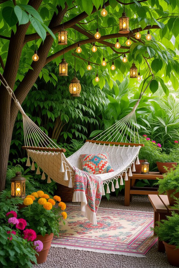 cozy hammock relaxation nook