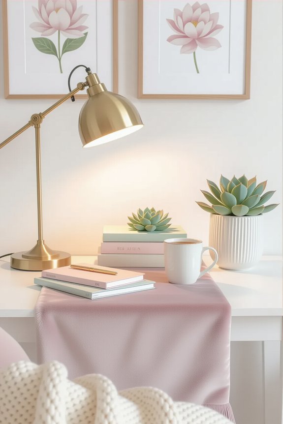 cozy inviting workspace atmosphere