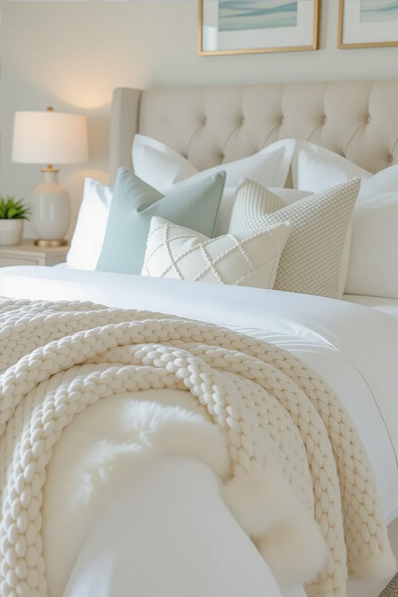 cozy layered blanket styling