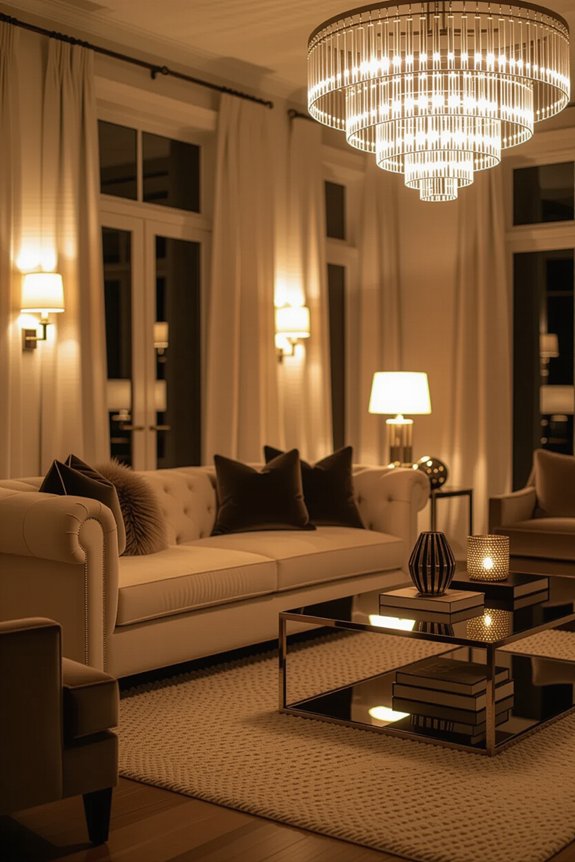 cozy layered lighting atmosphere