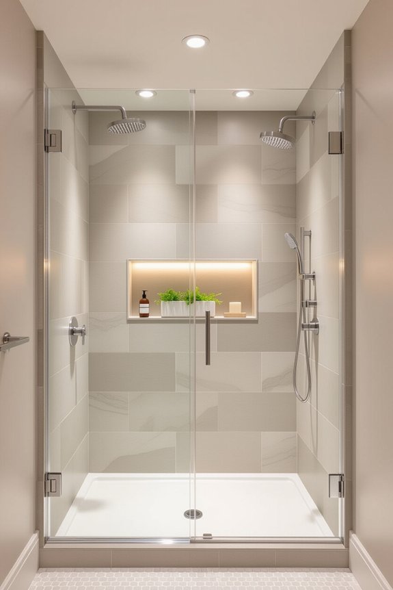 cozy light filled shower oasis