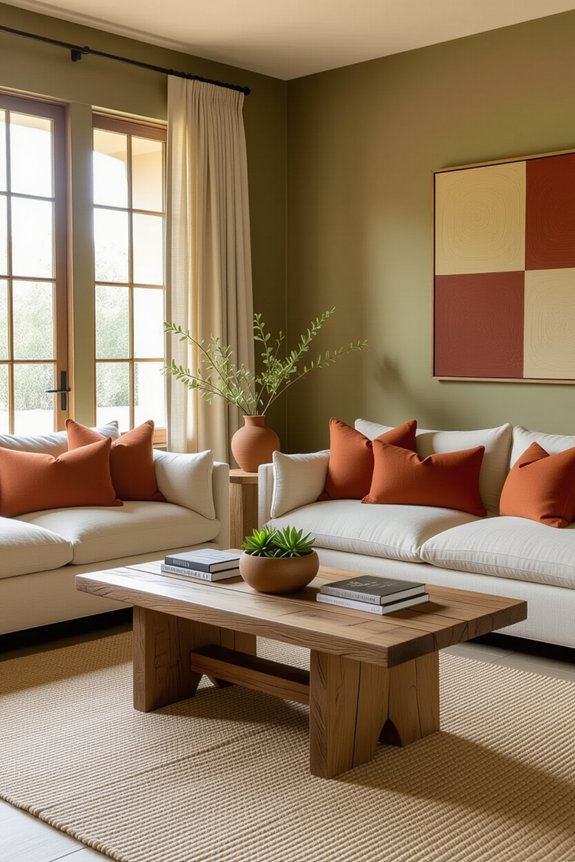 cozy natural calming colors