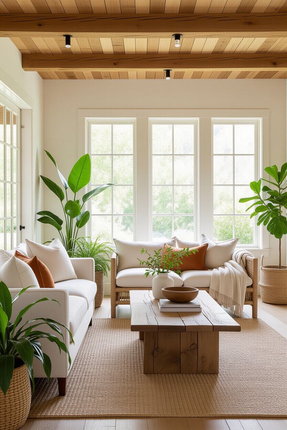 cozy natural elements integration