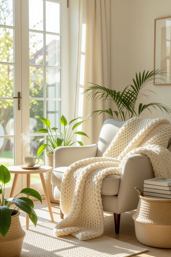 cozy nook with books
