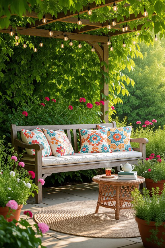 cozy outdoor seating retreat