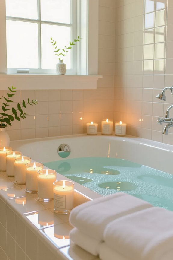 cozy retreat with candles