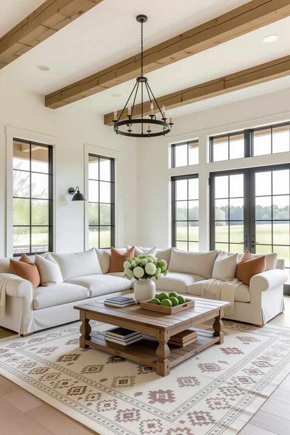 cozy rustic inviting living room