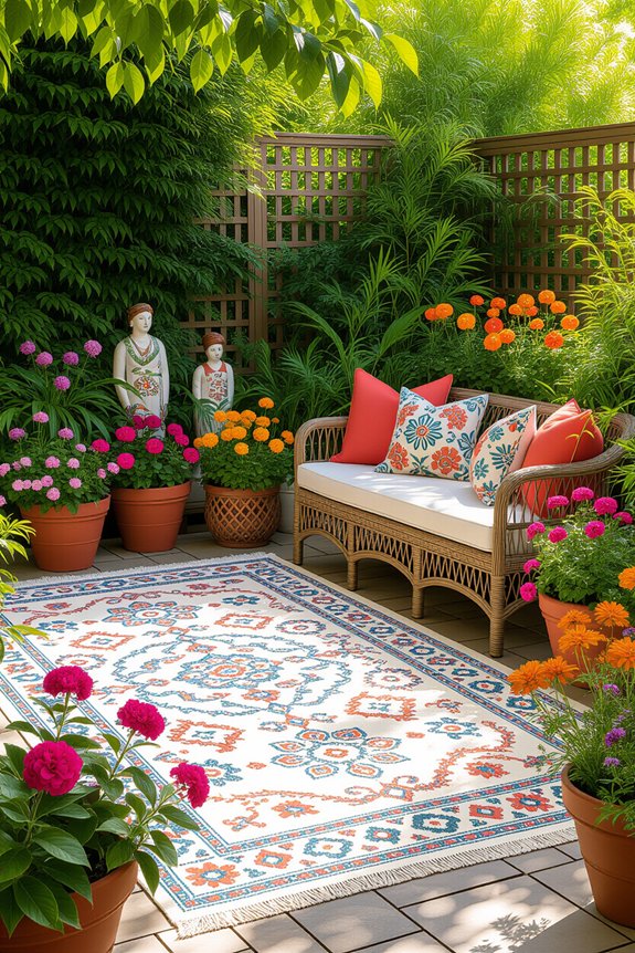 cozy stylish outdoor rugs