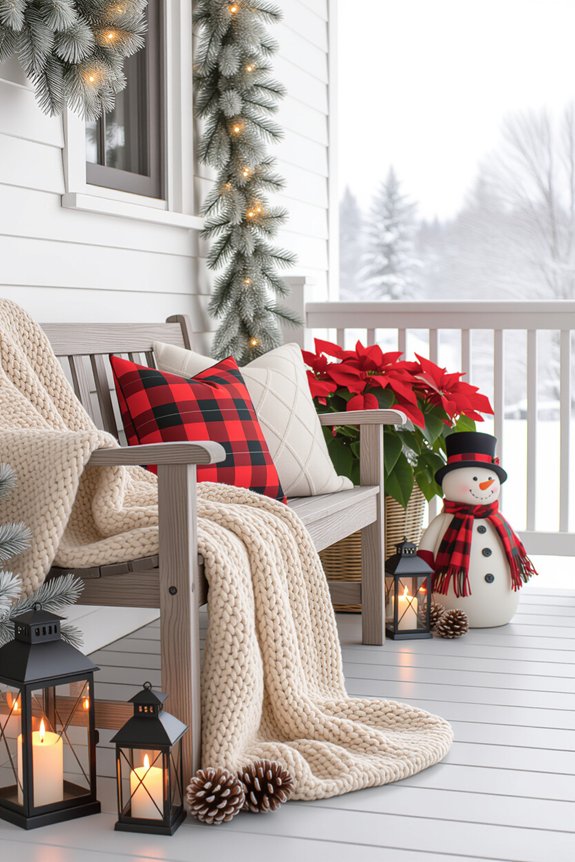 cozy winter porch decor