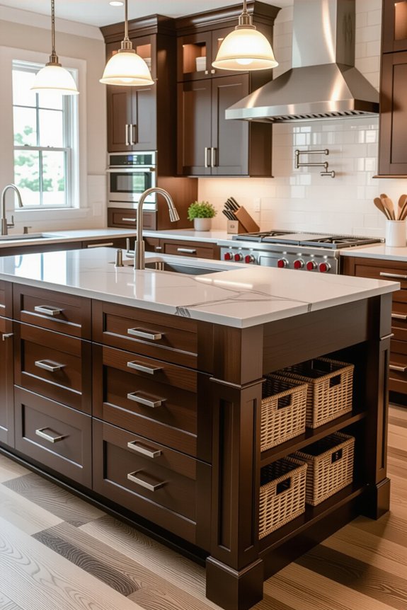 creative kitchen island storage