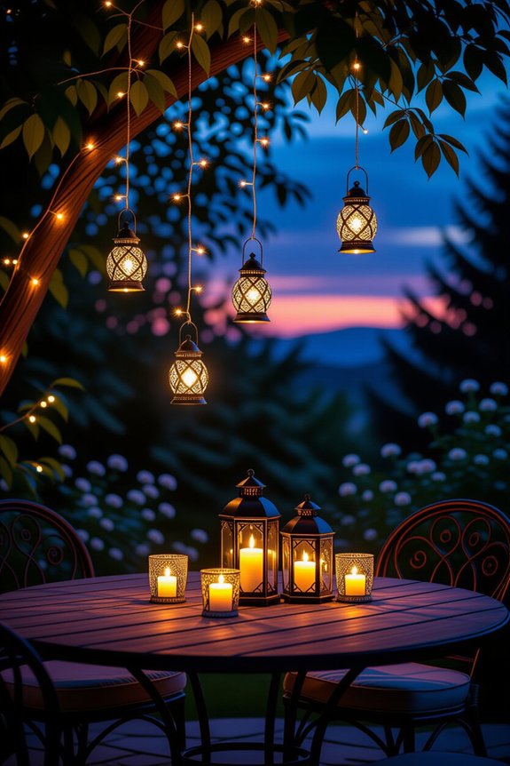 creative outdoor string lighting